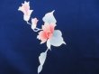 Photo6: 2919T09z880  Japanese Kimono Silk KOMON Flower Dark lavender blue (6)