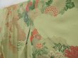 Photo2: 2924T05z800 Vintage Japanese Kimono Silk TSUKESAGE Peacock Pea Green (2)