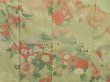 Photo7: 2924T05z800 Vintage Japanese Kimono Silk TSUKESAGE Peacock Pea Green (7)