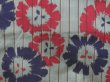 Photo6: 2924T08z630 Antique Japanese Kimono Silk KOMON Flower Gray (6)