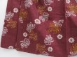 Photo4: 2924T10z550 Vintage Japanese Kimono Cotton KOMON Purple-Brown (4)