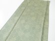 Photo4: 1G03z80  Japanese Kimono Silk  FABRIC Matsukawabishi Grass green 62.2x14.2 (4)