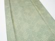 Photo3: 1G04z80  Japanese Kimono Silk  FABRIC Matsukawabishi Grass green 62.2x14.2 (3)