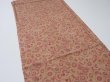 Photo2: 1I01z60  Japanese Kimono Crepe Silk  FABRIC Umbrella Red-Brown 43.3x14.2 (2)