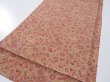 Photo3: 1I01z60  Japanese Kimono Crepe Silk  FABRIC Umbrella Red-Brown 43.3x14.2 (3)