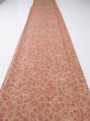 Photo6: 1I03z100  Japanese Kimono Crepe Silk  FABRIC Umbrella Red-Brown 71.7x14.2 (6)