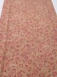 Photo1: 1I05z100  Japanese Kimono Crepe Silk  FABRIC Umbrella Red-Brown 70.9x14.2 (1)