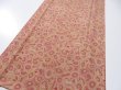 Photo2: 1I05z100  Japanese Kimono Crepe Silk  FABRIC Umbrella Red-Brown 70.9x14.2 (2)