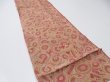 Photo2: 1I10z30  Japanese Kimono Crepe Silk  FABRIC Umbrella Red-Brown 39.4x6.7 (2)