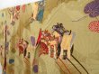 Photo2: 2925T13z650 Antique Japanese Kimono Silk KOMON Royal cart Light olive (2)