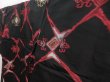 Photo2: 2925T02z980 Vintage Japanese Kimono Synthetic KOMON  Black (2)