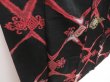 Photo3: 2925T02z980 Vintage Japanese Kimono Synthetic KOMON  Black (3)