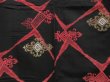 Photo5: 2925T02z980 Vintage Japanese Kimono Synthetic KOMON  Black (5)