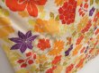 Photo3: 2925T03z1200  Japanese Kimono Silk FURISODE Flowers Off-white (3)