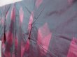 Photo2: 2931T03z670 Vintage Japanese Kimono Silk MEISEN KOMON  Gray Pink (2)