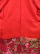 Photo8: 2931T07z380 Antique Japanese Kimono Silk JUBAN Sakura Wine red (8)