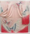 Photo1: 2931T10z1280  Japanese Kimono Silk FURISODE Butterfly Light pink (1)