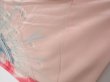 Photo4: 2931T10z1280  Japanese Kimono Silk FURISODE Butterfly Light pink (4)