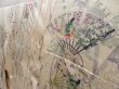 Photo2: 2931T11z1090  Japanese Kimono Silk FURISODE Folding fan Off-white (2)