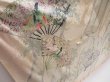 Photo3: 2931T11z1090  Japanese Kimono Silk FURISODE Folding fan Off-white (3)