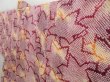 Photo2: 3008T10z460  Japanese Kimono Silk SHIBORI HAORI Maple Dull purple (2)