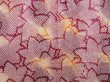 Photo3: 3008T10z460  Japanese Kimono Silk SHIBORI HAORI Maple Dull purple (3)