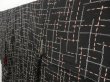 Photo2: 3009T03z680 Antique Japanese Kimono Silk KOMON  Black (2)