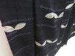 Photo3: 3009T09z660 Antique Japanese Kimono Silk KOMON  Black (3)