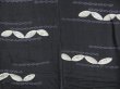 Photo5: 3009T09z660 Antique Japanese Kimono Silk KOMON  Black (5)