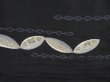 Photo6: 3009T09z660 Antique Japanese Kimono Silk KOMON  Black (6)