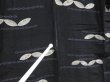 Photo7: 3009T09z660 Antique Japanese Kimono Silk KOMON  Black (7)