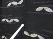 Photo8: 3009T09z660 Antique Japanese Kimono Silk KOMON  Black (8)