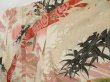 Photo2: 3009T13z840 Vintage Japanese Kimono Silk TSUKESAGE Bamboo Sand beige (2)