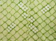 Photo5: 3002T01z890  Japanese Kimono Silk SHIBORI KOMON  Yellow green (5)