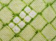 Photo6: 3002T01z890  Japanese Kimono Silk SHIBORI KOMON  Yellow green (6)