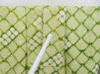 Photo8: 3002T01z890  Japanese Kimono Silk SHIBORI KOMON  Yellow green (8)