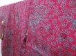 Photo2: 3002T13z460 Vintage Japanese Kimono Silk KOMON Shishi Wine red (2)