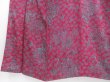 Photo4: 3002T13z460 Vintage Japanese Kimono Silk KOMON Shishi Wine red (4)