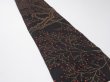 Photo2: 3M07z40  Japanese Kimono Silk  FABRIC Branch Black 56.7x6.7 (2)