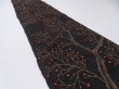 Photo1: 3M10z30  Japanese Kimono Silk  FABRIC Branch Black 31.5x6.7 (1)