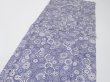 Photo4: 4G02z80  Japanese Kimono Silk  FABRIC Umbrella Dark lavender blue 63.8x13.8 (4)