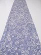 Photo6: 4G02z80  Japanese Kimono Silk  FABRIC Umbrella Dark lavender blue 63.8x13.8 (6)