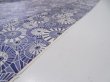 Photo7: 4G02z80  Japanese Kimono Silk  FABRIC Umbrella Dark lavender blue 63.8x13.8 (7)