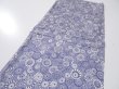 Photo4: 4G03z80  Japanese Kimono Silk  FABRIC Umbrella Dark lavender blue 63.8x13.8 (4)