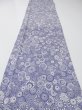 Photo6: 4G04z80  Japanese Kimono Silk  FABRIC Umbrella Dark lavender blue 63.8x13.8 (6)