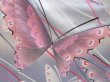 Photo8: 3012T04z990  Japanese Kimono Silk TSUKESAGE Butterfly Light purple (8)