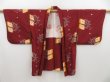 Photo5: 3012T09z390 Vintage Japanese Kimono Silk MEISEN HAORI Bamboo grass Brown (5)