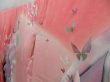 Photo2: 3013T07z1190  Japanese Kimono Silk FURISODE Butterfly Coral pink (2)