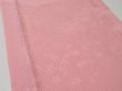 Photo2: 4J03z70  Japanese Kimono Silk  FABRIC Scenery Pink 47.2x14.2 (2)