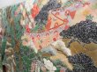 Photo2: 3014T03z1390  Japanese Kimono Silk FURISODE Peony Dull green (2)